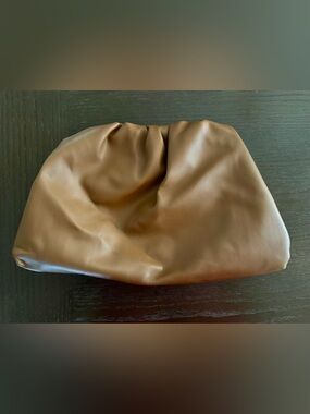 Classic Camel - Brown Soft Pouch Large Oversized Clutch Bag